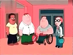 Anime family guy gets to stuff his cock in his redhead wife's ass